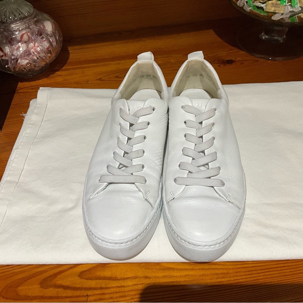 Paul Green Ajay White Leather Sneakers